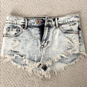 Bullhead Acid Wash Jean Shorts